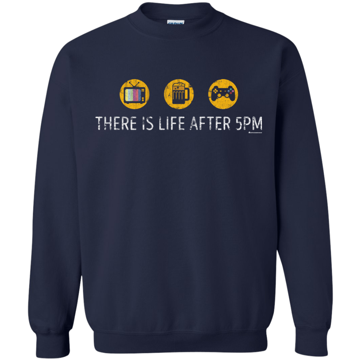 Sweatshirts Navy / Small There Is Life After 5PM Crewneck Sweatshirt