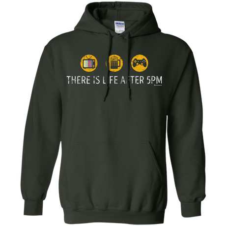 Sweatshirts Forest Green / Small There Is Life After 5PM Pullover Hoodie