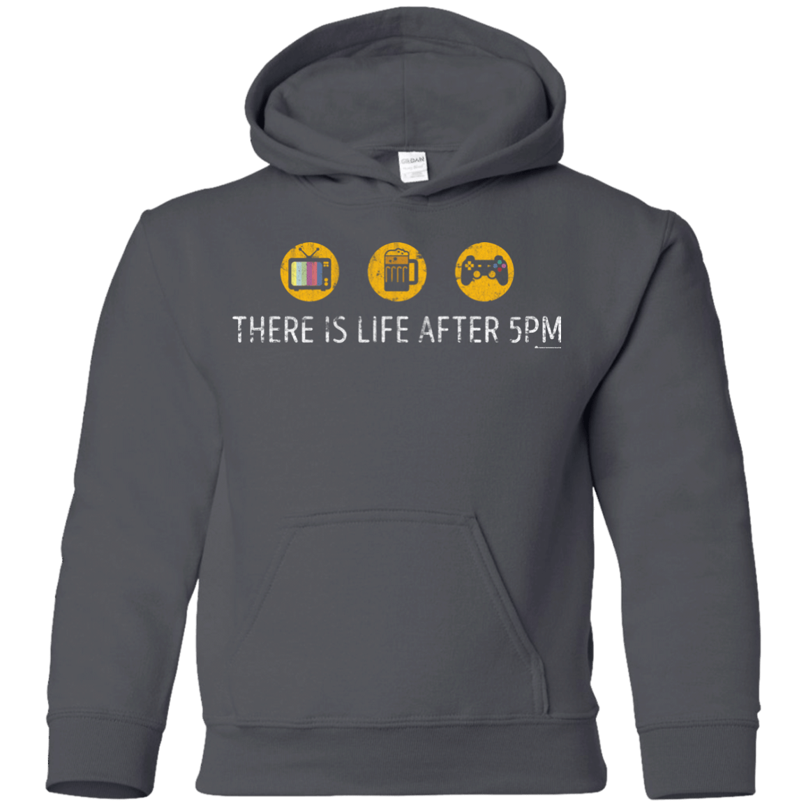 Sweatshirts Charcoal / YS There Is Life After 5PM Youth Hoodie
