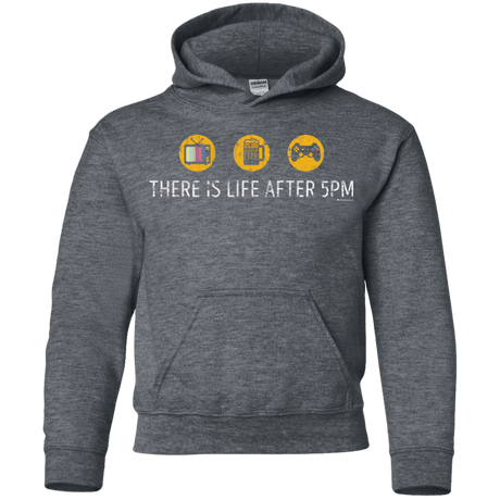 Sweatshirts Dark Heather / YS There Is Life After 5PM Youth Hoodie