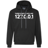 Sweatshirts Black / Small There Is No Place Like 127.0.0.1 Premium Fleece Hoodie