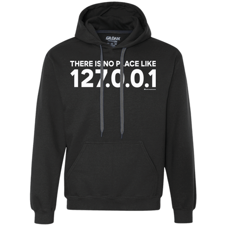 Sweatshirts Black / Small There Is No Place Like 127.0.0.1 Premium Fleece Hoodie