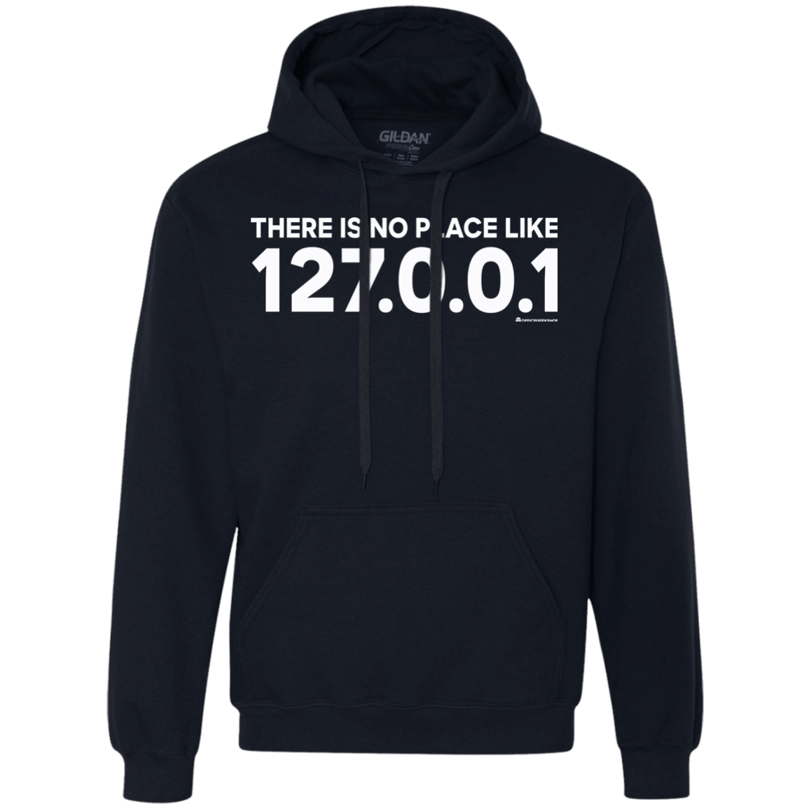 Sweatshirts Navy / Small There Is No Place Like 127.0.0.1 Premium Fleece Hoodie