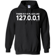 Sweatshirts Black / Small There Is No Place Like 127.0.0.1 Pullover Hoodie