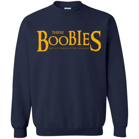 Sweatshirts Navy / Small These boobies Crewneck Sweatshirt