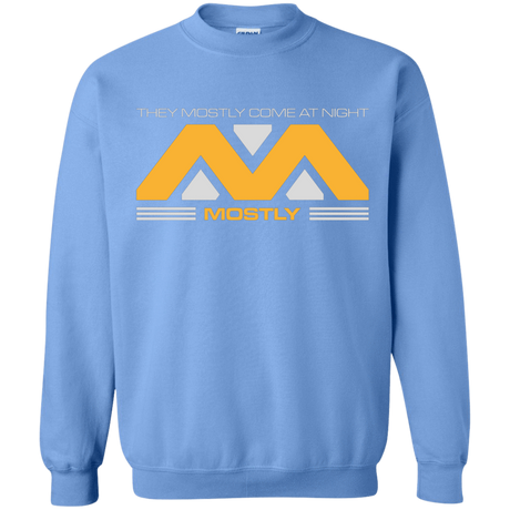 Sweatshirts Carolina Blue / Small They Mostly Come At Night Mostly Crewneck Sweatshirt