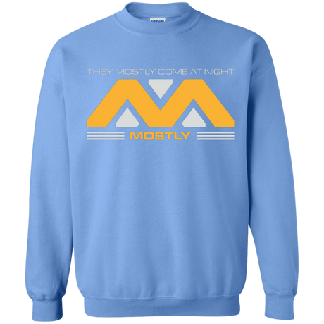 Sweatshirts Carolina Blue / Small They Mostly Come At Night Mostly Crewneck Sweatshirt