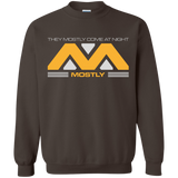 Sweatshirts Dark Chocolate / Small They Mostly Come At Night Mostly Crewneck Sweatshirt