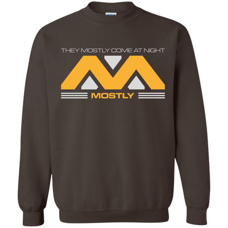 Sweatshirts Dark Chocolate / Small They Mostly Come At Night Mostly Crewneck Sweatshirt