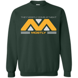 Sweatshirts Forest Green / Small They Mostly Come At Night Mostly Crewneck Sweatshirt