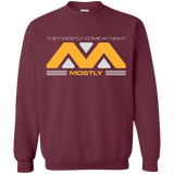 Sweatshirts Maroon / Small They Mostly Come At Night Mostly Crewneck Sweatshirt
