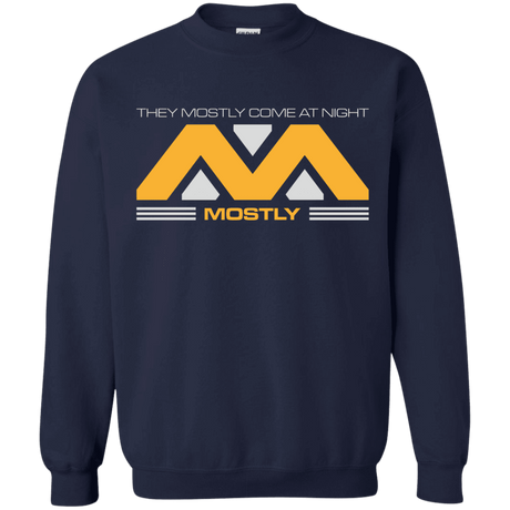 Sweatshirts Navy / Small They Mostly Come At Night Mostly Crewneck Sweatshirt