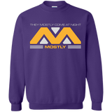 Sweatshirts Purple / Small They Mostly Come At Night Mostly Crewneck Sweatshirt