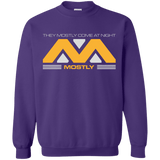 Sweatshirts Purple / Small They Mostly Come At Night Mostly Crewneck Sweatshirt