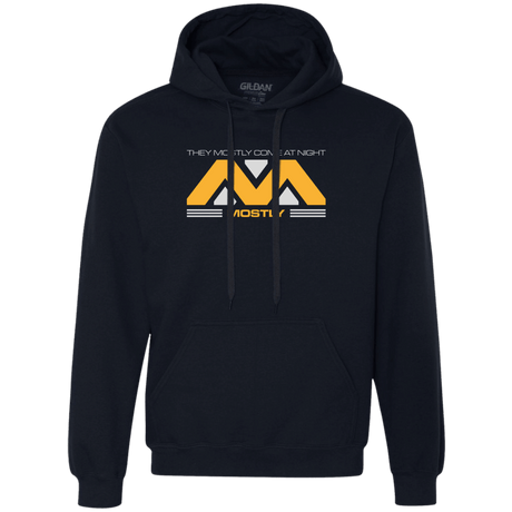 Sweatshirts Navy / Small They Mostly Come At Night Mostly Premium Fleece Hoodie