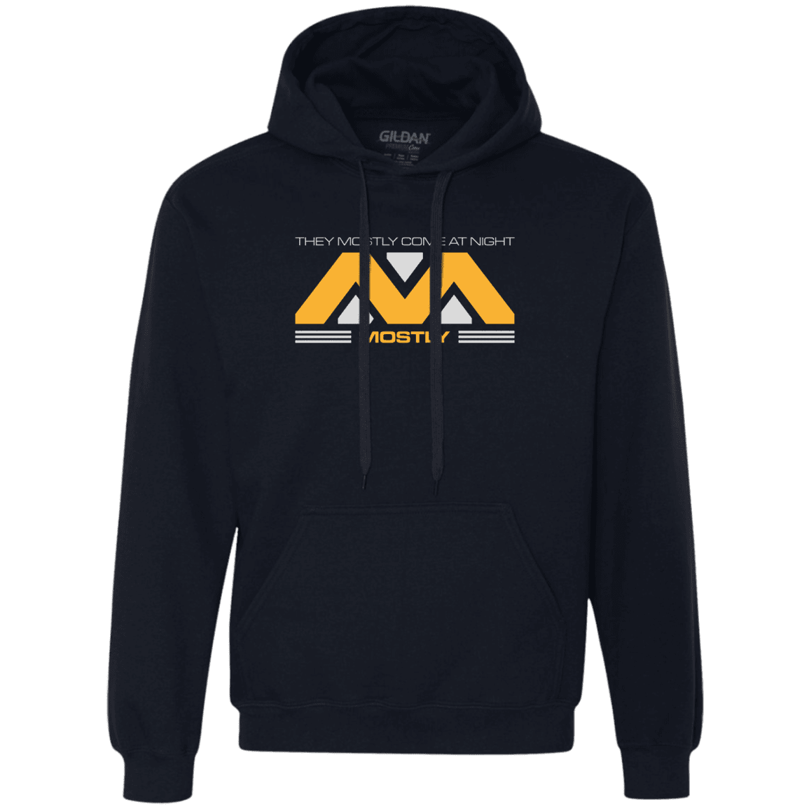 Sweatshirts Navy / Small They Mostly Come At Night Mostly Premium Fleece Hoodie