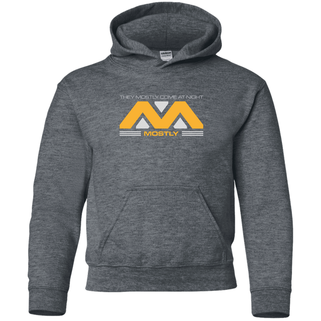 Sweatshirts Dark Heather / YS They Mostly Come At Night Mostly Youth Hoodie