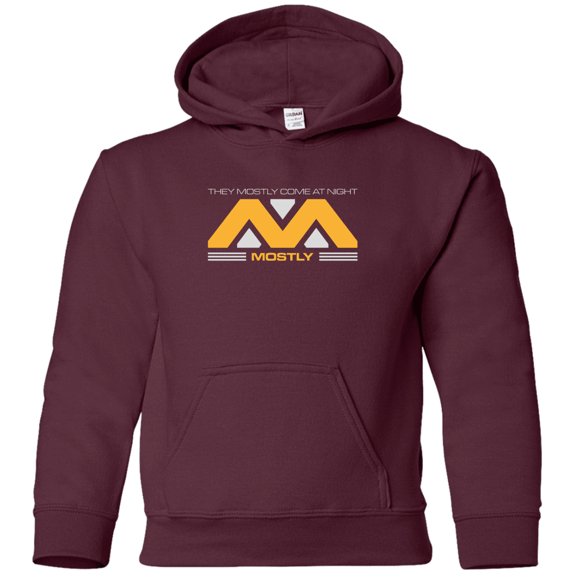 Sweatshirts Maroon / YS They Mostly Come At Night Mostly Youth Hoodie