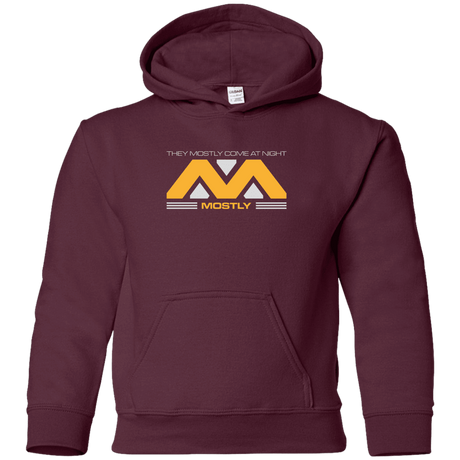 Sweatshirts Maroon / YS They Mostly Come At Night Mostly Youth Hoodie