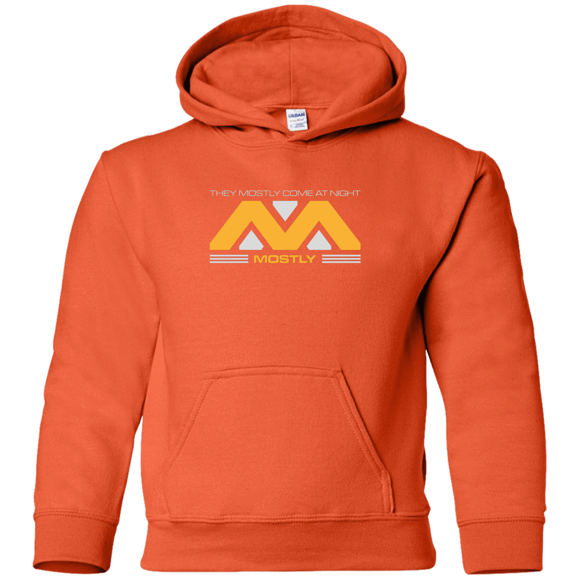 Sweatshirts Orange / YS They Mostly Come At Night Mostly Youth Hoodie