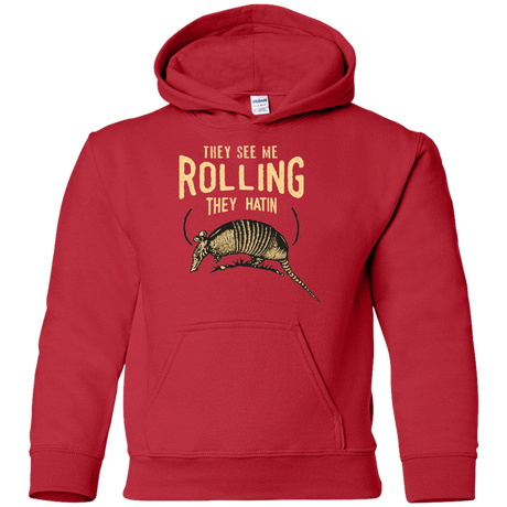 Sweatshirts Red / YS They See Me Rollin Youth Hoodie