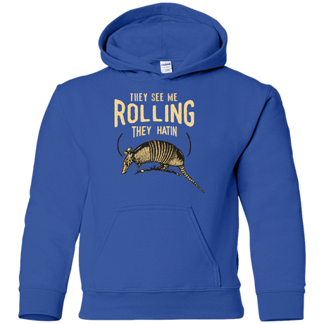 Sweatshirts Royal / YS They See Me Rollin Youth Hoodie