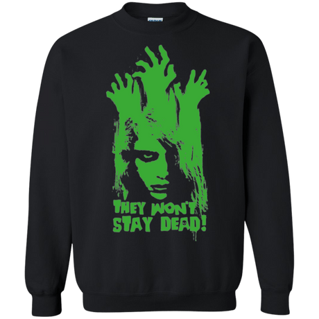 Sweatshirts Black / Small They Wont Stay Dead Crewneck Sweatshirt