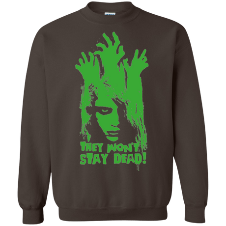 Sweatshirts Dark Chocolate / Small They Wont Stay Dead Crewneck Sweatshirt