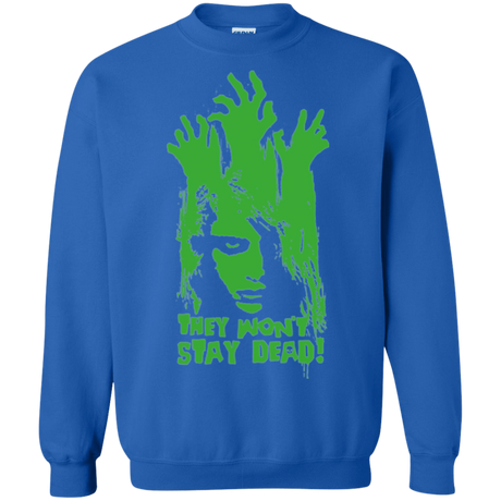 Sweatshirts Royal / Small They Wont Stay Dead Crewneck Sweatshirt