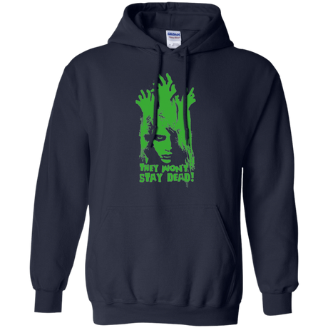 Sweatshirts Navy / Small They Wont Stay Dead Pullover Hoodie