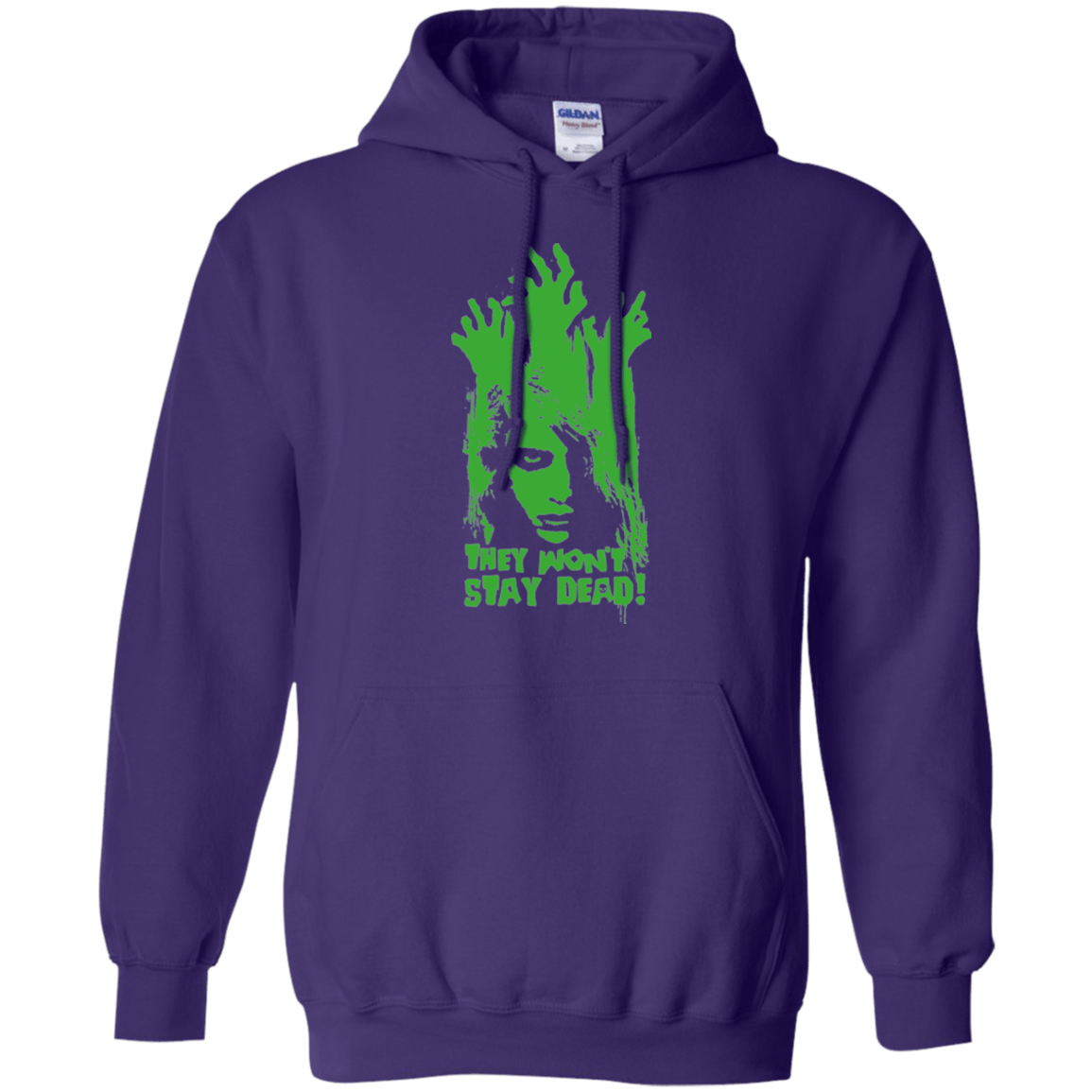 Sweatshirts Purple / Small They Wont Stay Dead Pullover Hoodie