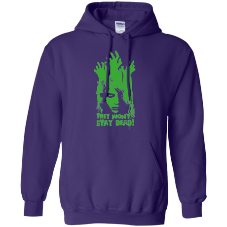 Sweatshirts Purple / Small They Wont Stay Dead Pullover Hoodie