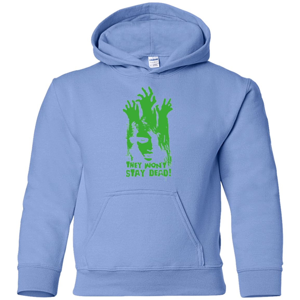 Sweatshirts Carolina Blue / YS They Wont Stay Dead Youth Hoodie