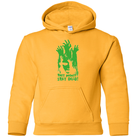 Sweatshirts Gold / YS They Wont Stay Dead Youth Hoodie