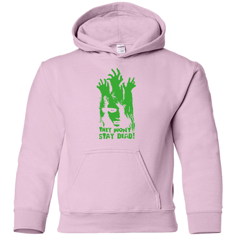 Sweatshirts Light Pink / YS They Wont Stay Dead Youth Hoodie
