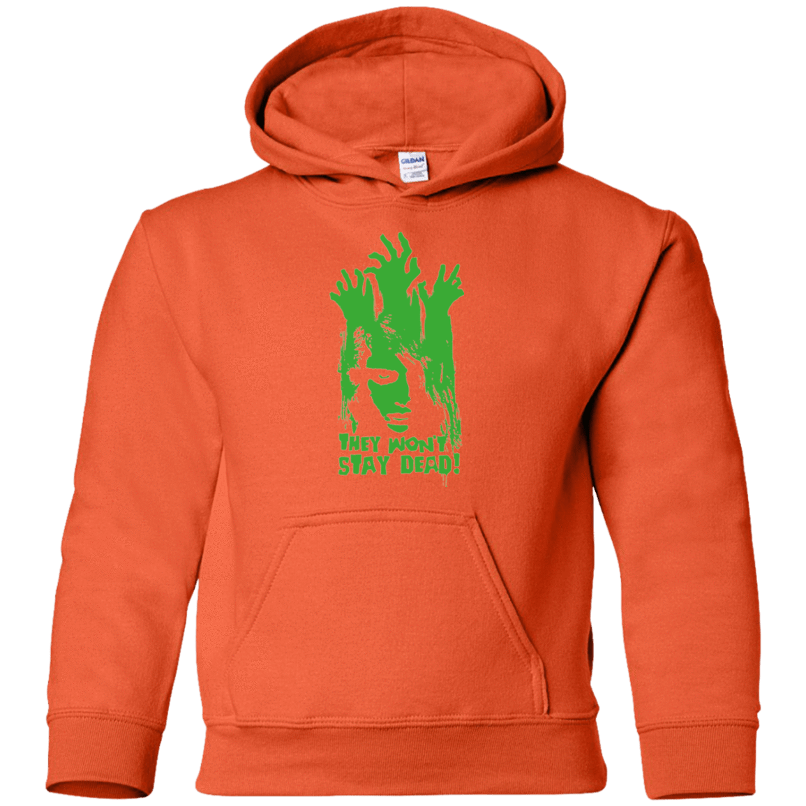 Sweatshirts Orange / YS They Wont Stay Dead Youth Hoodie
