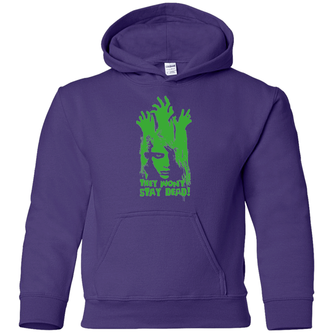 Sweatshirts Purple / YS They Wont Stay Dead Youth Hoodie