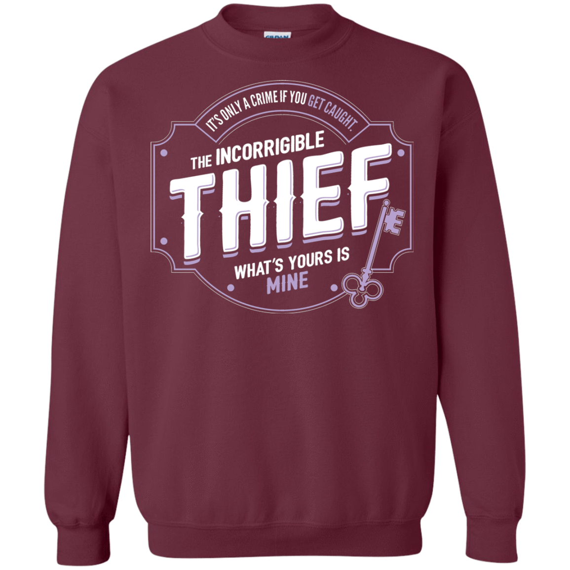 Sweatshirts Maroon / S Thief Crewneck Sweatshirt