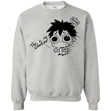 Sweatshirts Ash / Small This is my Valentine Crewneck Sweatshirt