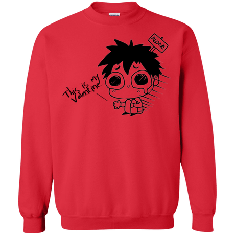 Sweatshirts Red / Small This is my Valentine Crewneck Sweatshirt