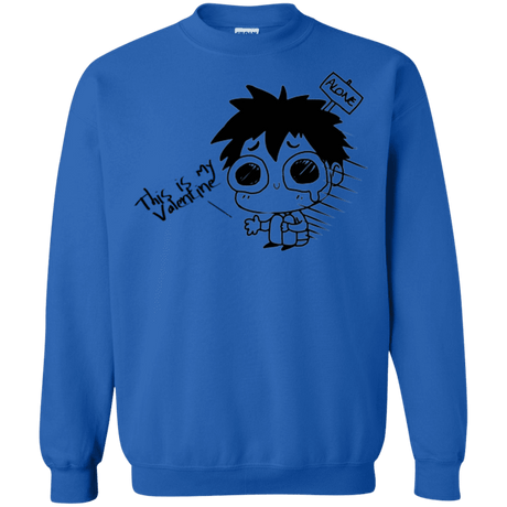 Sweatshirts Royal / Small This is my Valentine Crewneck Sweatshirt