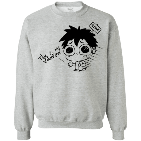 Sweatshirts Sport Grey / Small This is my Valentine Crewneck Sweatshirt