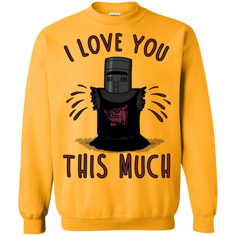 Sweatshirts Gold / Small This much Crewneck Sweatshirt