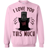 Sweatshirts Light Pink / Small This much Crewneck Sweatshirt