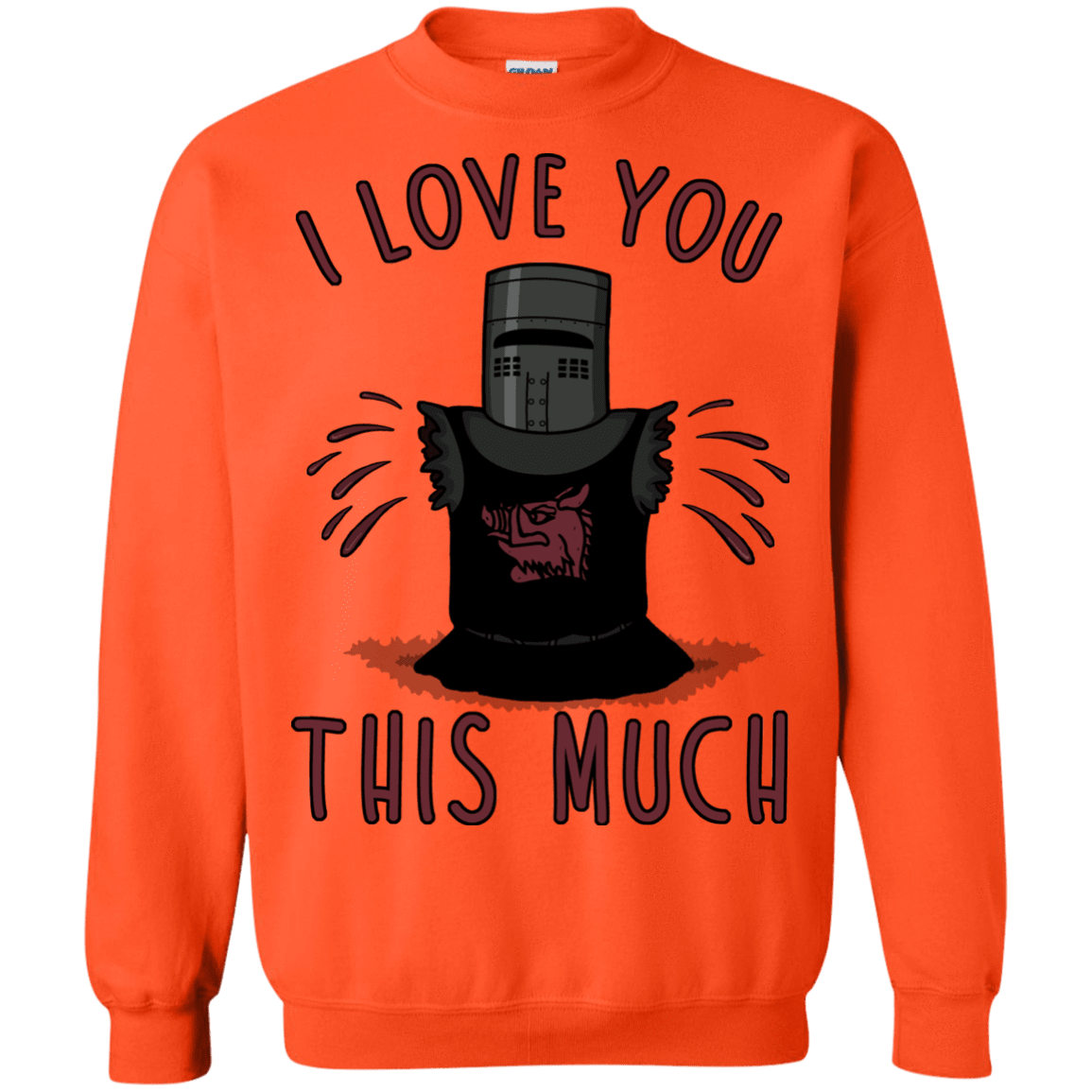 Sweatshirts Orange / Small This much Crewneck Sweatshirt