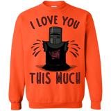 Sweatshirts Orange / Small This much Crewneck Sweatshirt
