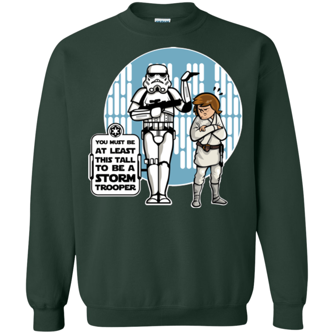 Sweatshirts Forest Green / Small This Tall Crewneck Sweatshirt