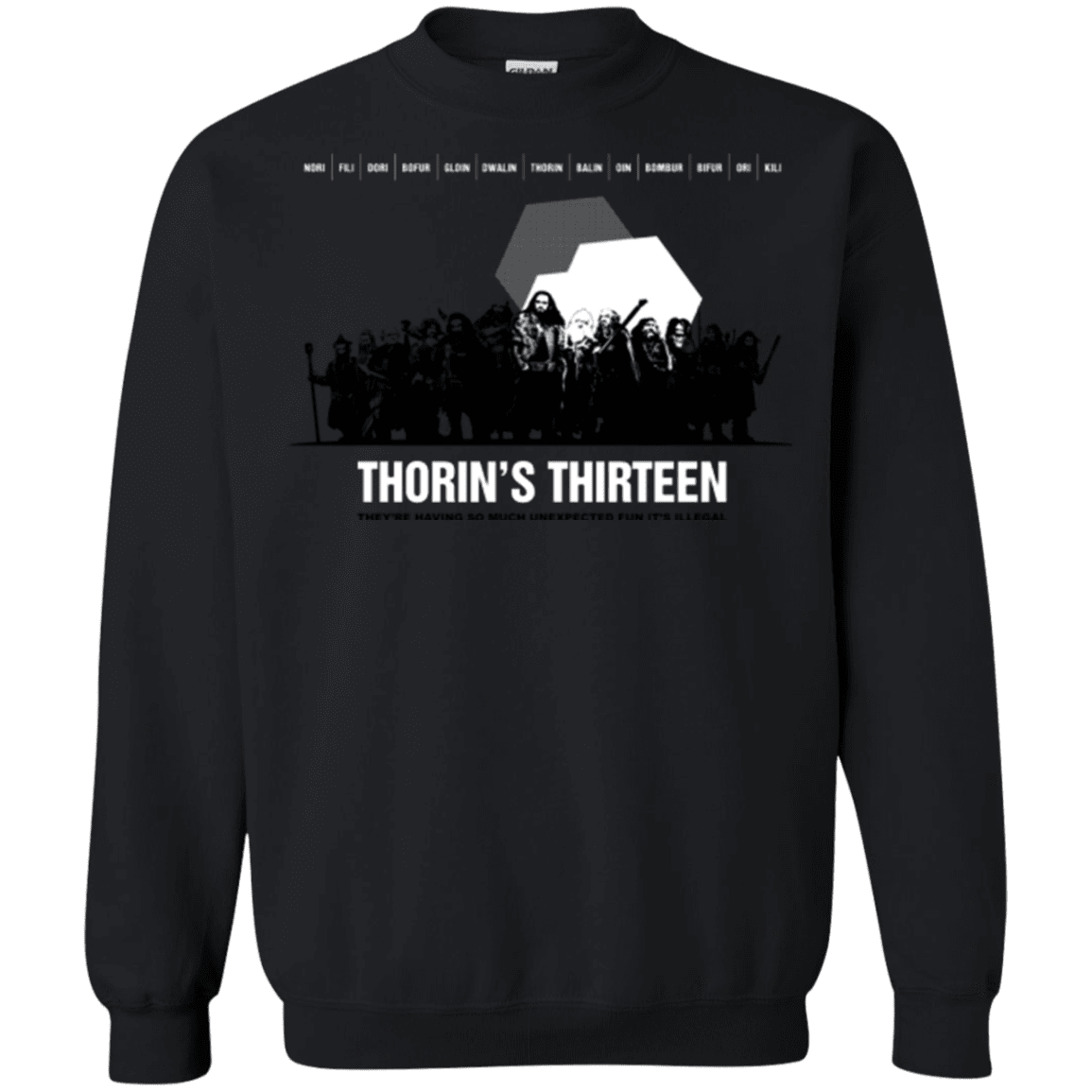 Sweatshirts Black / Small Thorin's Thirteen Crewneck Sweatshirt