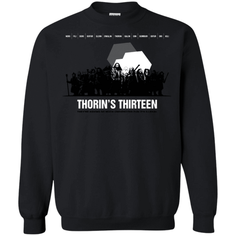 Sweatshirts Black / Small Thorin's Thirteen Crewneck Sweatshirt