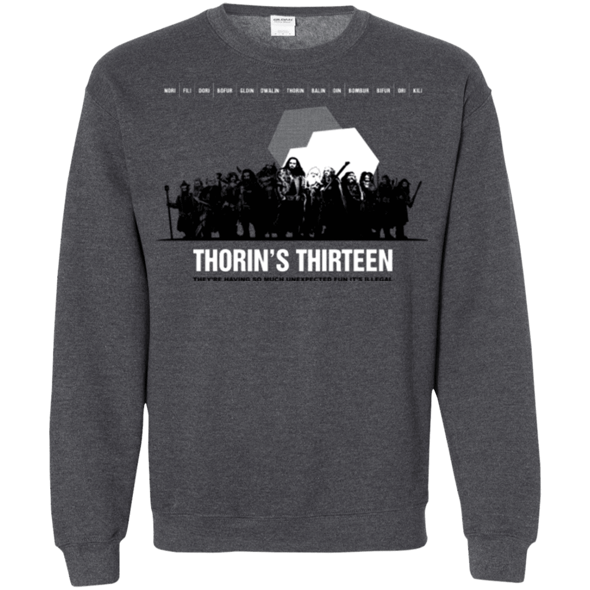 Sweatshirts Dark Heather / Small Thorin's Thirteen Crewneck Sweatshirt